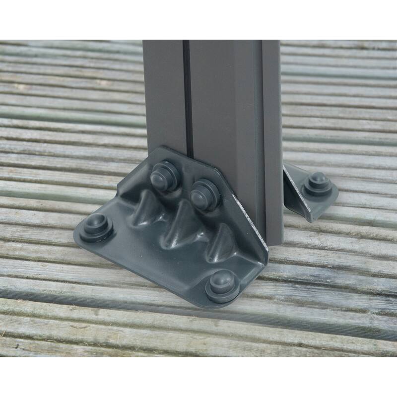 Palermo 12 ft. x 12 ft. Gray/Bronze Outdoor Gazebo