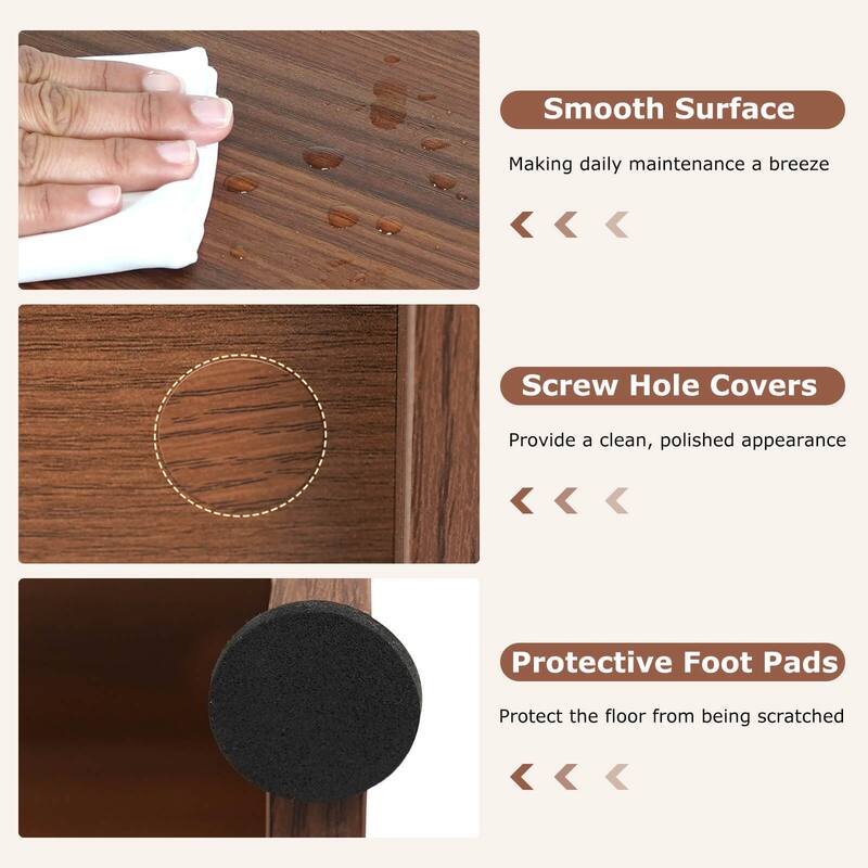 Costway Computer Desktop Bookcase Countertop Storage Bookshelf - See Details