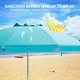 preview thumbnail 8 of 40, Costway 6.5 FT Patio Beach Umbrella Sun Shade Tilt Aluminum Sports