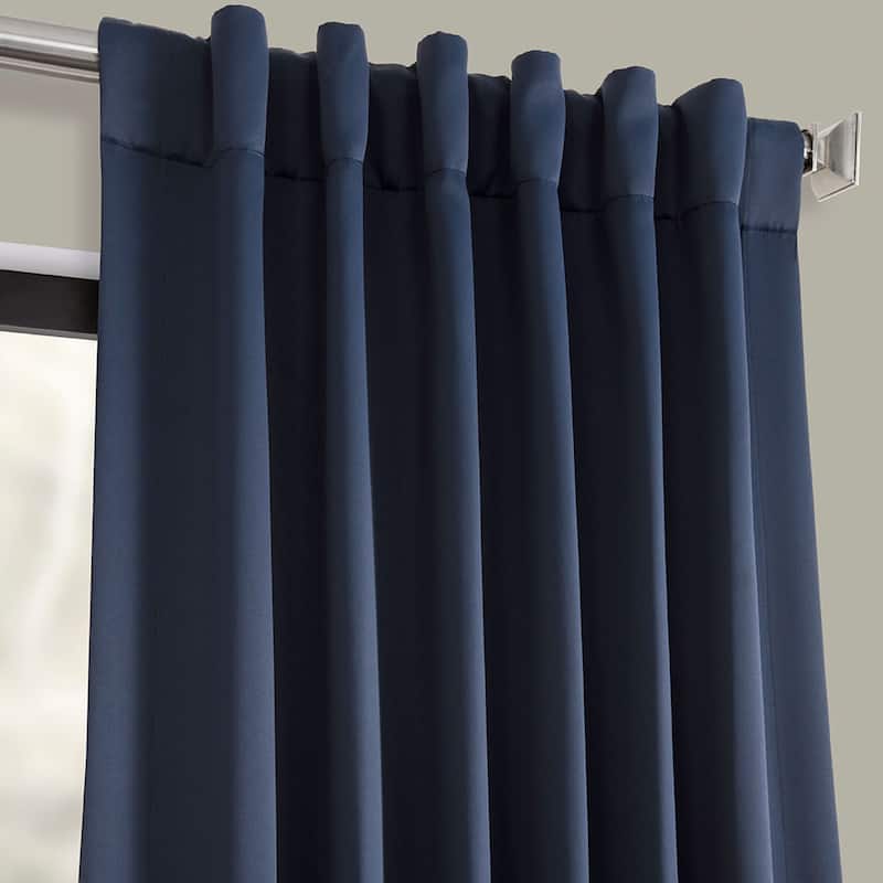 Exclusive Fabrics Room Darkening 120-inch Curtain Panel Pair (2 Panels)