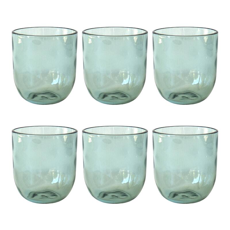 Rustic Stemless, Light Gray, 16.23 oz, Set of 6
