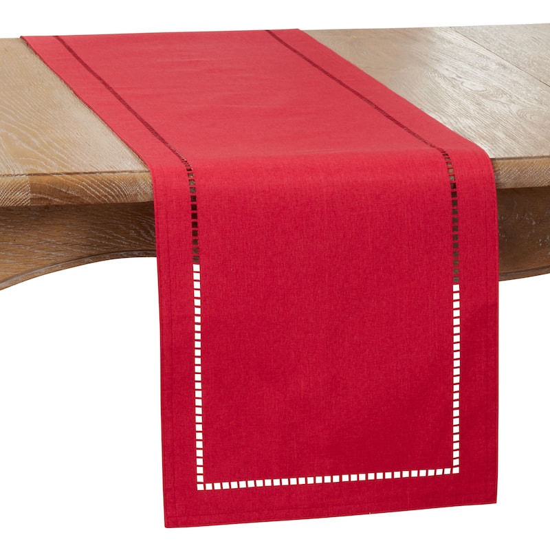 Table Runner with Laser-cut Hemstitch
