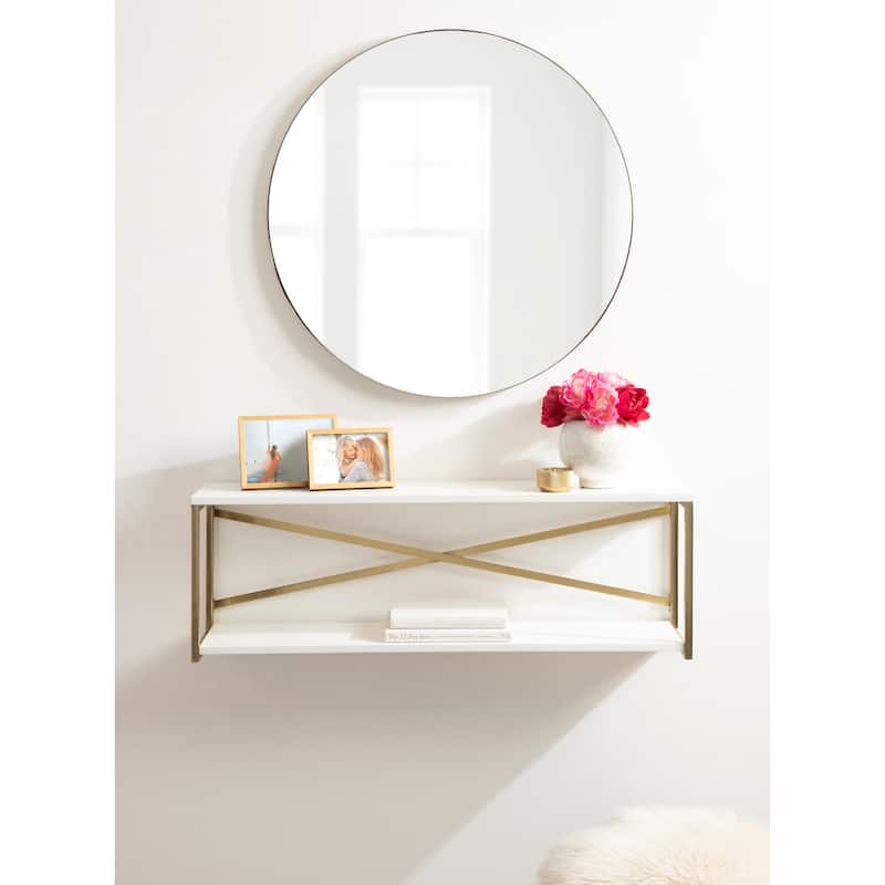 Kate and Laurel Ascott 2-Tier Wall Shelf