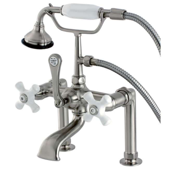 Kingston Brass Aqua Vintage Deck Mounted Clawfoot Tub Filler with