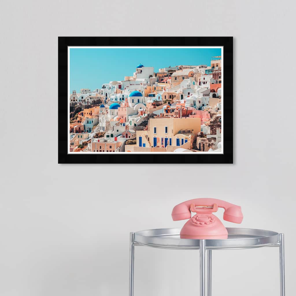 Wynwood Studio Prints Architecture and Buildings Vacation in Mykonos I White and Modern & Contemporary Wall Art Canvas Print