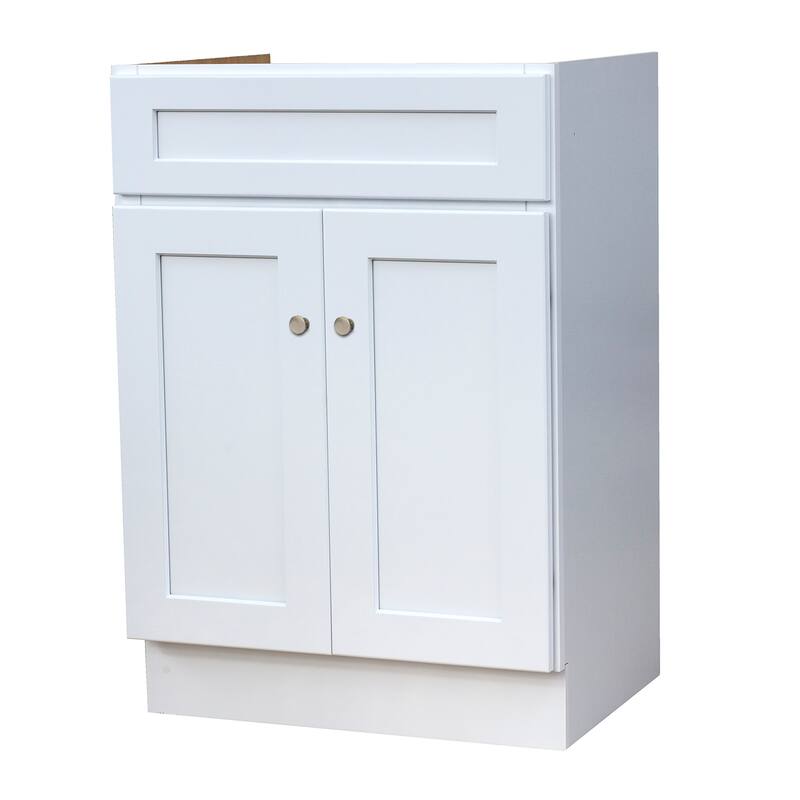 24X18 White Shaker Bathroom Vanity
