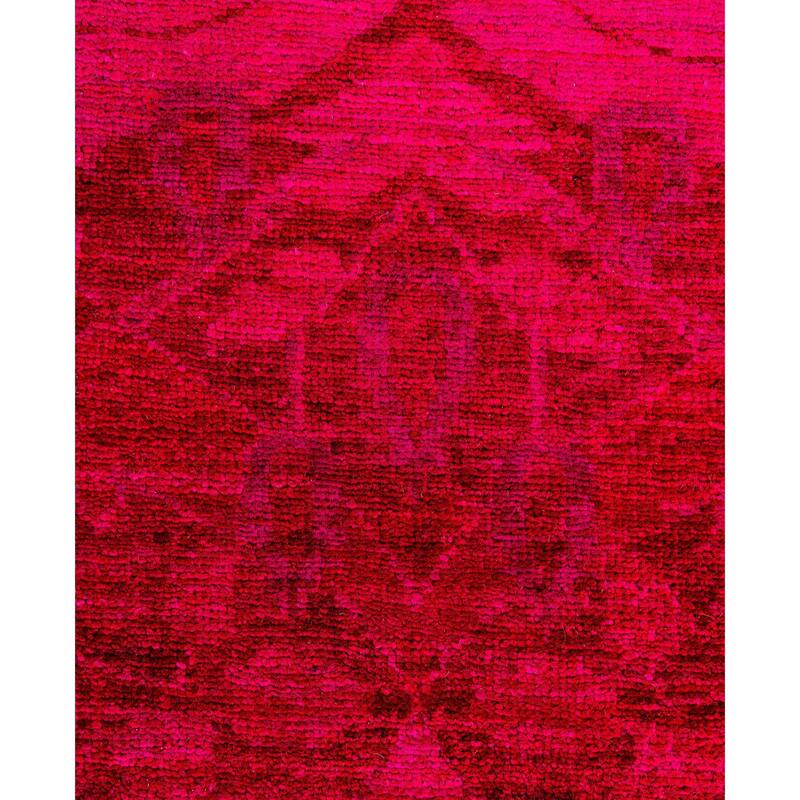 Overdyed One-of-a-Kind Hand-Knotted Area Rug - Red - 2' 8" x 7' 10"