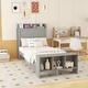 preview thumbnail 56 of 63, Platform bed with LED lights and USB port