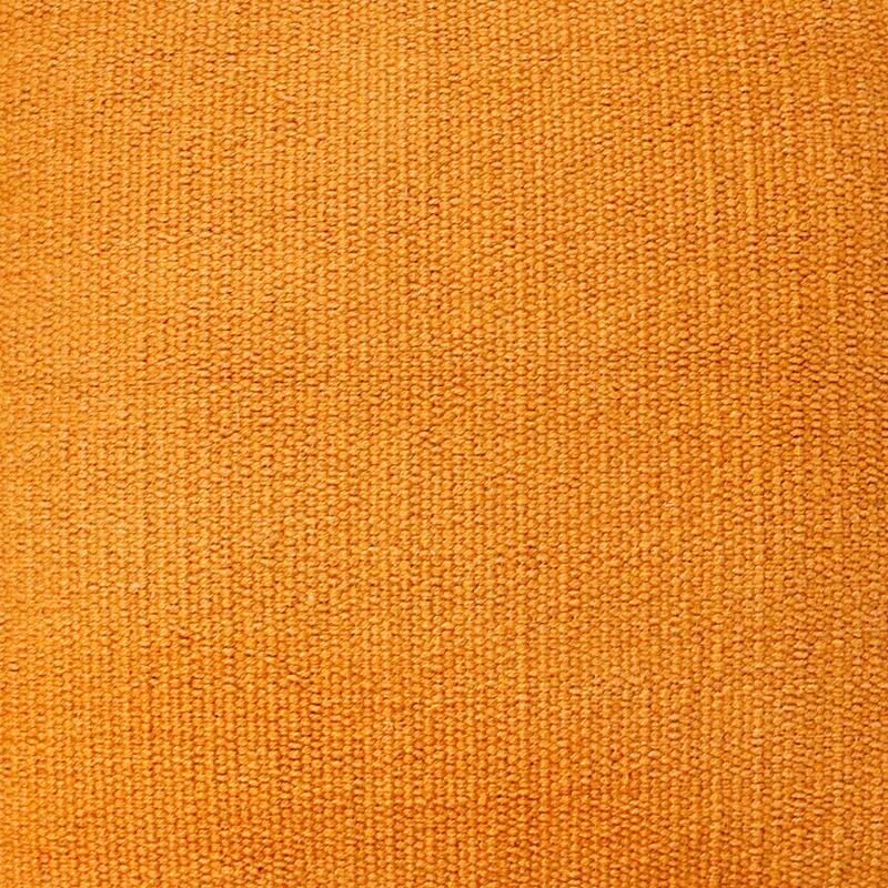 Handwoven Striped Cotton Throw Pillow Cover - 20" - Orange and White