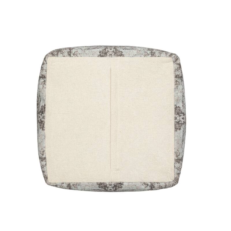 Sevita Modern Abstract Polyester Blend Pouf