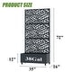 preview thumbnail 48 of 103, 72 in Metal Movable Planter Box with Trellis Privacy Screen Lockable Wheels