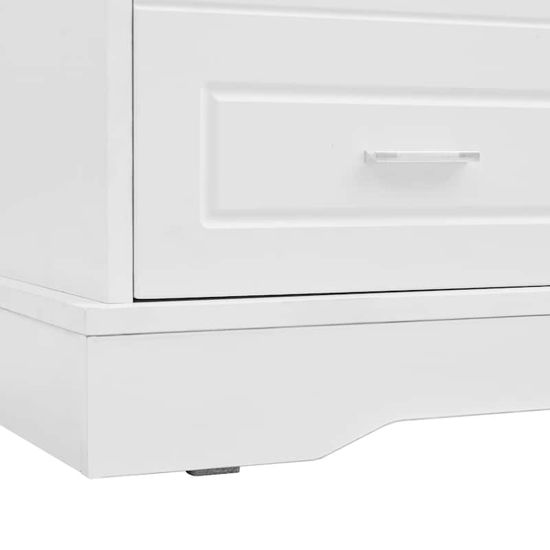 Entryway 3-in-1 Hall Tree with Storage Bench & Sliding Doors, Shoe Cabinet Coat Rack with Cushioned Seat & Anti-Tip