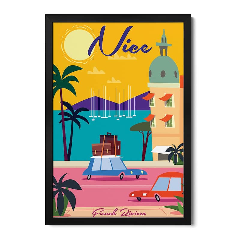 Nice Premium Framed Poster by Gary Godel - Black - 32x24x1