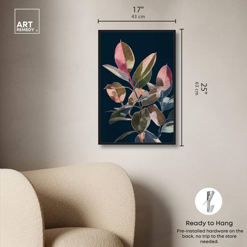 Fuchsia Frond I Canvas by Art Remedy