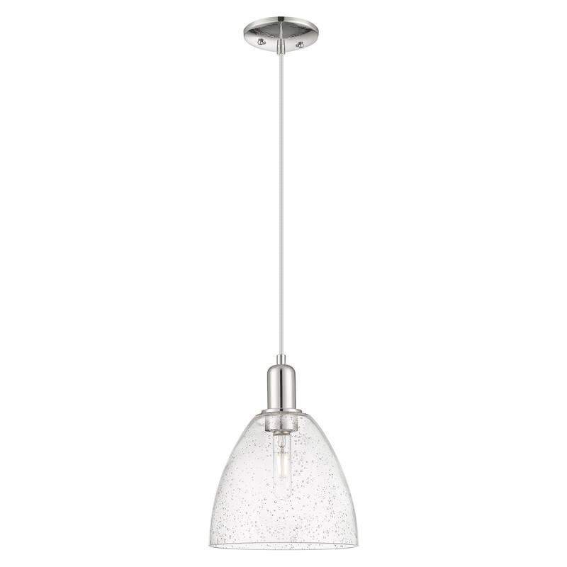 Innovations Lighting Endless Possibilities Arcadia - Bristol - 1 Light 9" Cord Hung Mini Pendant - Polished Nickel/Seedy