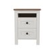 preview thumbnail 11 of 18, 3-Piece Queen Size Bedroom Set - Farmhouse Platform Bed with Double Sliding Door Storage Headboard, Nightstand, and Dresser
