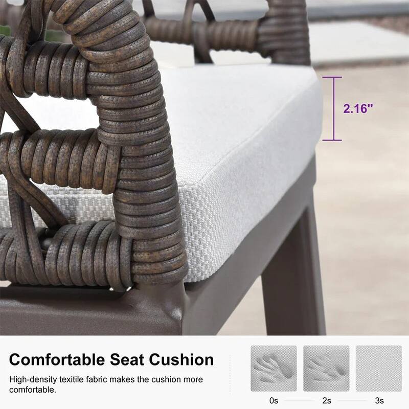 PURPLE LEAF 2 Set of Modern Bar Stool with Backrest and Arm,Cushion Included