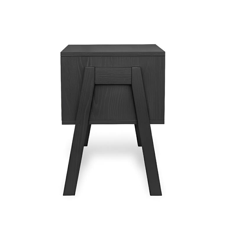 Lido Stackable Space-Saving End Tables (Set 2) in Black Pine