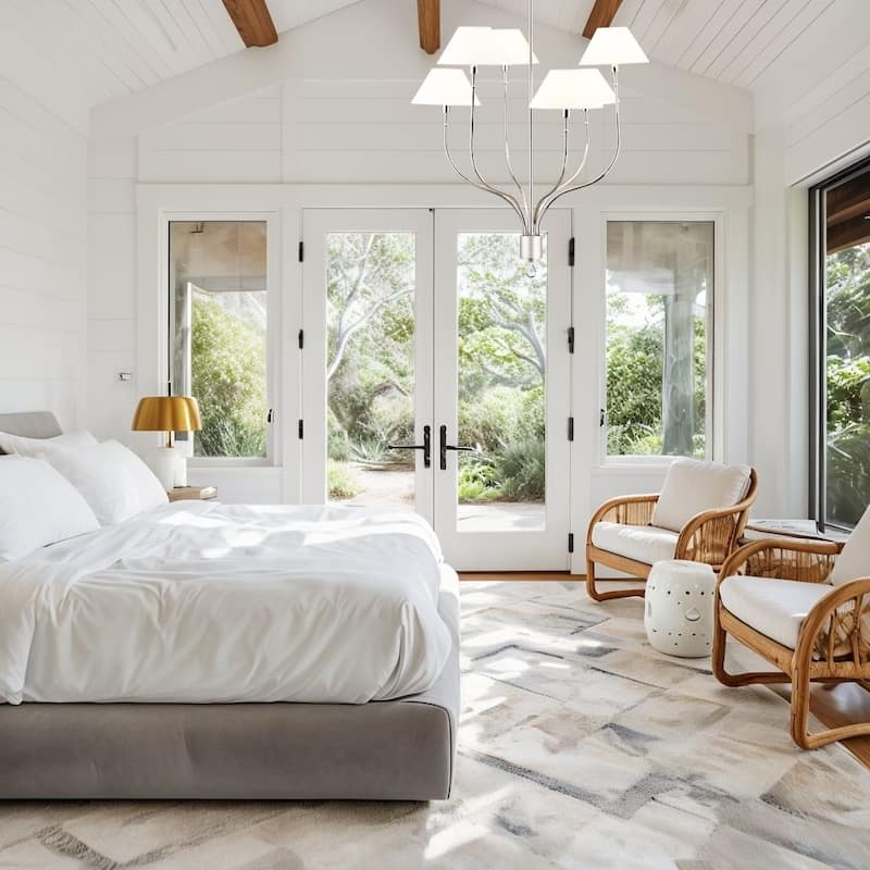 Griffin 6-Light Large Chandelier with Staggered Tail Design and Artisan Leather Accents