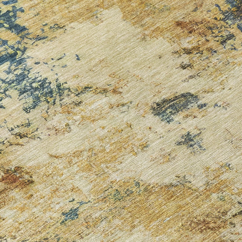 Machine Washable Indoor/ Outdoor Casual Contemporary Chantille Rug