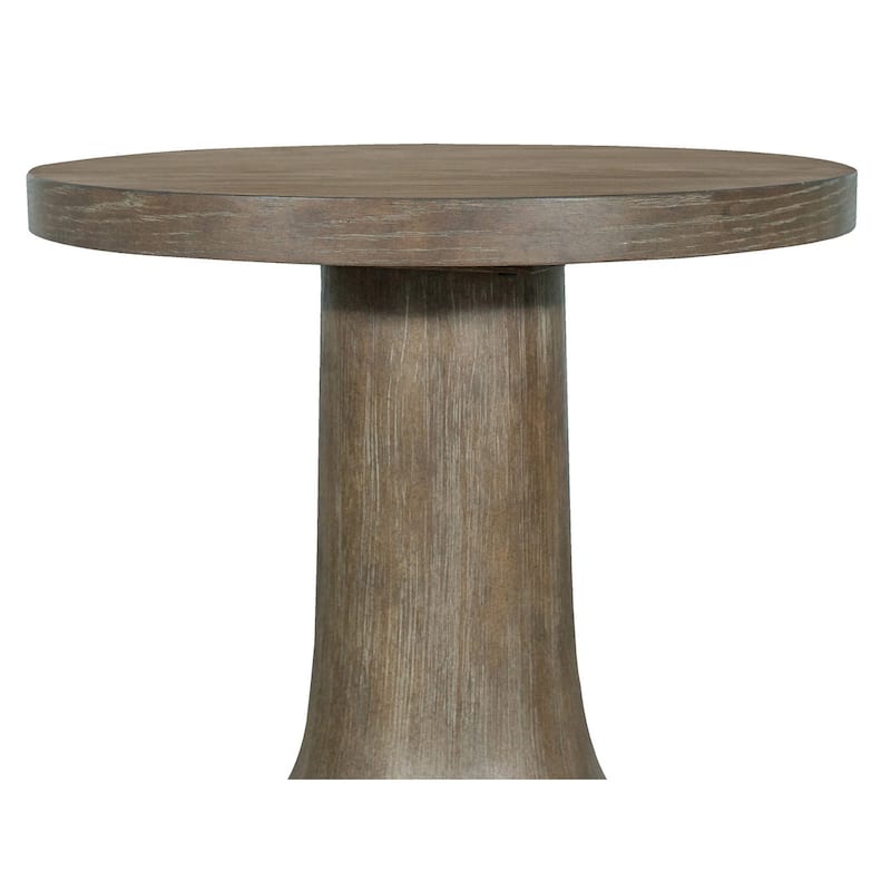 Magnussen Home Bosley Lt. Brown Porpoise Round Accent Table - 20''W x 20''D x 26''H