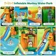 preview thumbnail 4 of 7, Gymax Inflatable Water Slide Park Monkey Bounce House Splash Pool