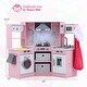 preview thumbnail 32 of 39, Costway Wooden Kids Play Corner Kitchen with Realistic Lights & Sounds - See Details