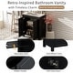 preview thumbnail 28 of 161, GDFStudio - Elysia Wood Bathroom Vanity with Ceramic Sink & Storage Cabinet Organizer