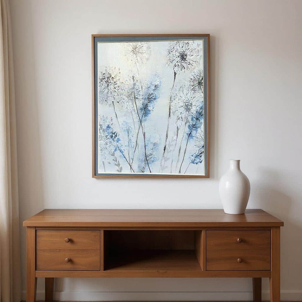 HomeRoots Set Of Two Soft Country Morning White Framed Wall Art