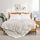 preview thumbnail 5 of 13, Soft Down Oversized Blanket with Satin Trim for Bed 100% Cotton