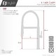 preview thumbnail 25 of 32, STYLISH Stainless Steel Single Handle Pull Out Dual Mode Kitchen Sink Faucet