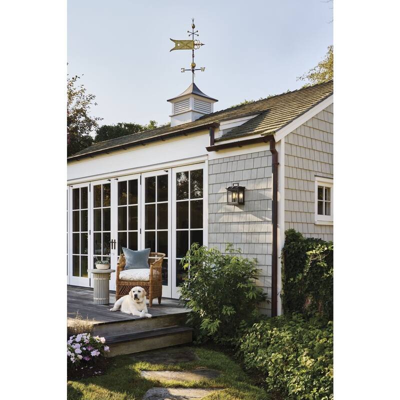 POINT DUME® Seamoor Oil Rubbed Bronze Outdoor Wall Lantern - 11 in x 6 in x 12.625 in