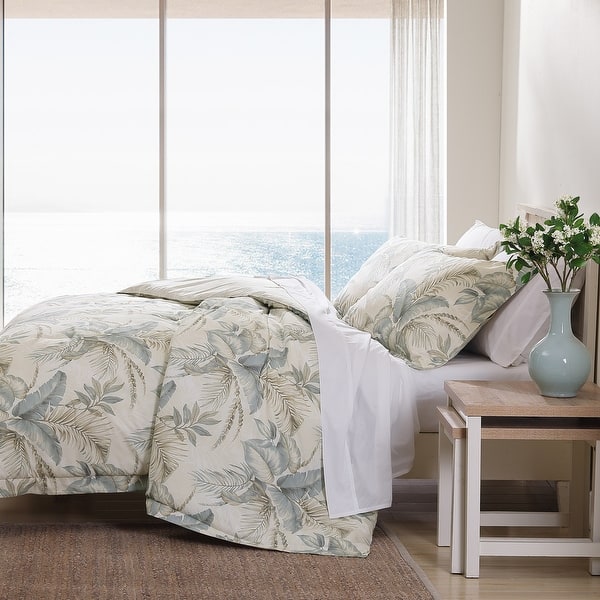 slide 2 of 9, Tommy Bahama Bakers Bluff Blue Cotton Reversible Duvet Cover Set (Insert Excluded)