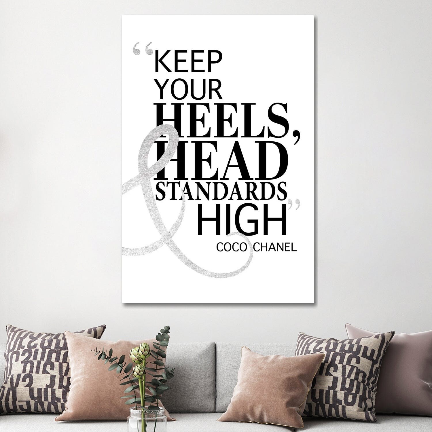 iCanvas Keep Your Heels, Head & Standards High II by Amanda