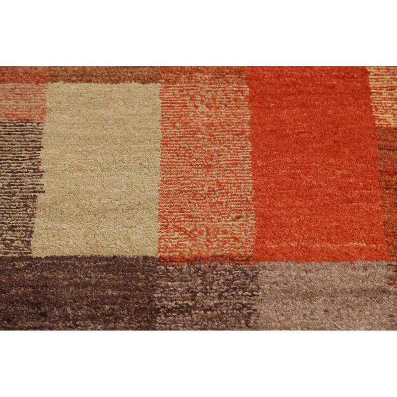 Modern Gabbeh Kashkoli Oriental Area Rug Wool Hand-knotted Carpet - 3'0" x 4'7"