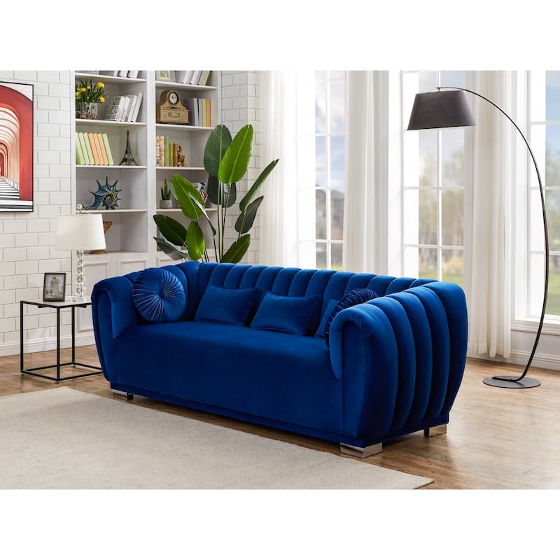 Kayley Luxury Velvet sofa love seat Standard Living Room Set