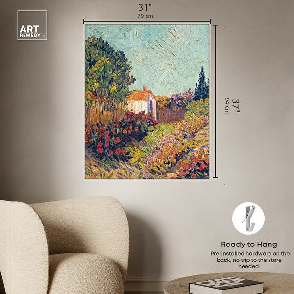 Van Gogh-Landscape Van Gogh Classic Fields And Floral Canvas Wall