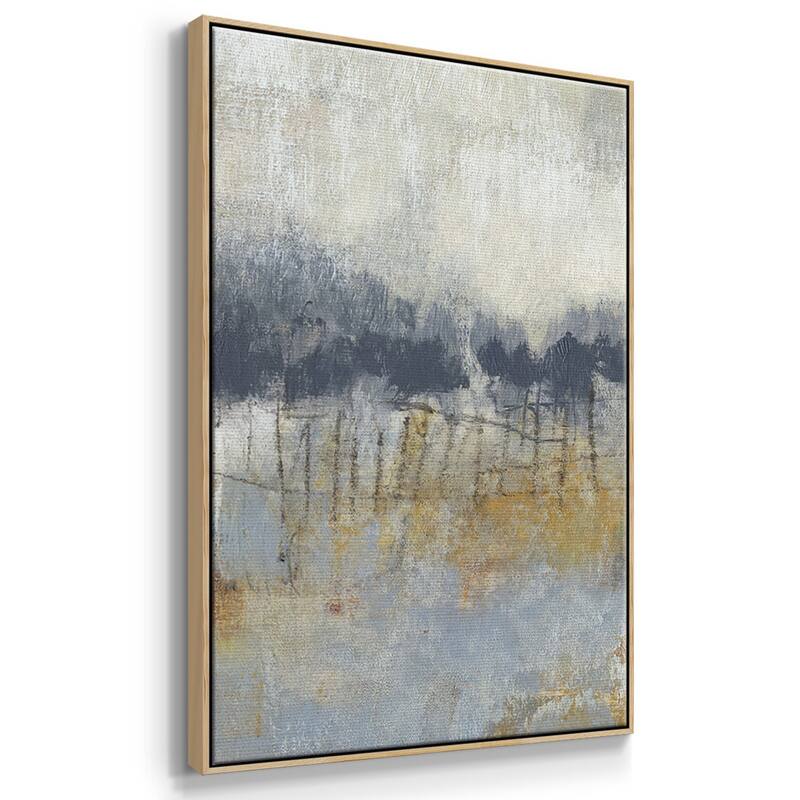 Cool Grey Horizon II - Multi Piece Framed Canvas