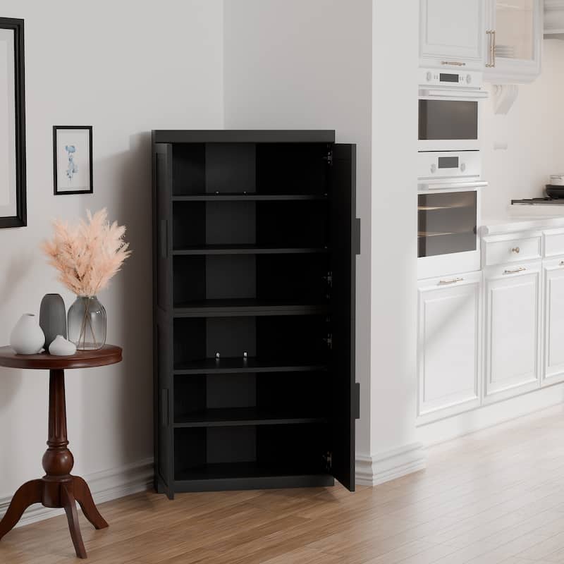 62 " Corner Cabinet Free-Standing Storage Organizer