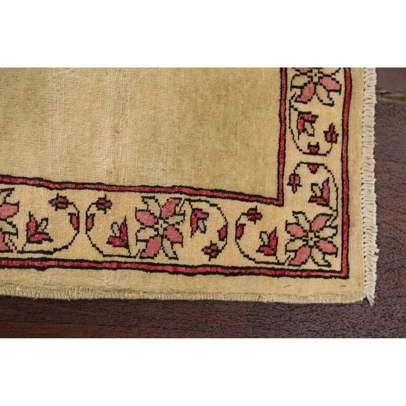 Bordered Gabbeh Kashkoli Oriental Area Rug Wool Hand-knotted Carpet - 2'0" x 2'8"