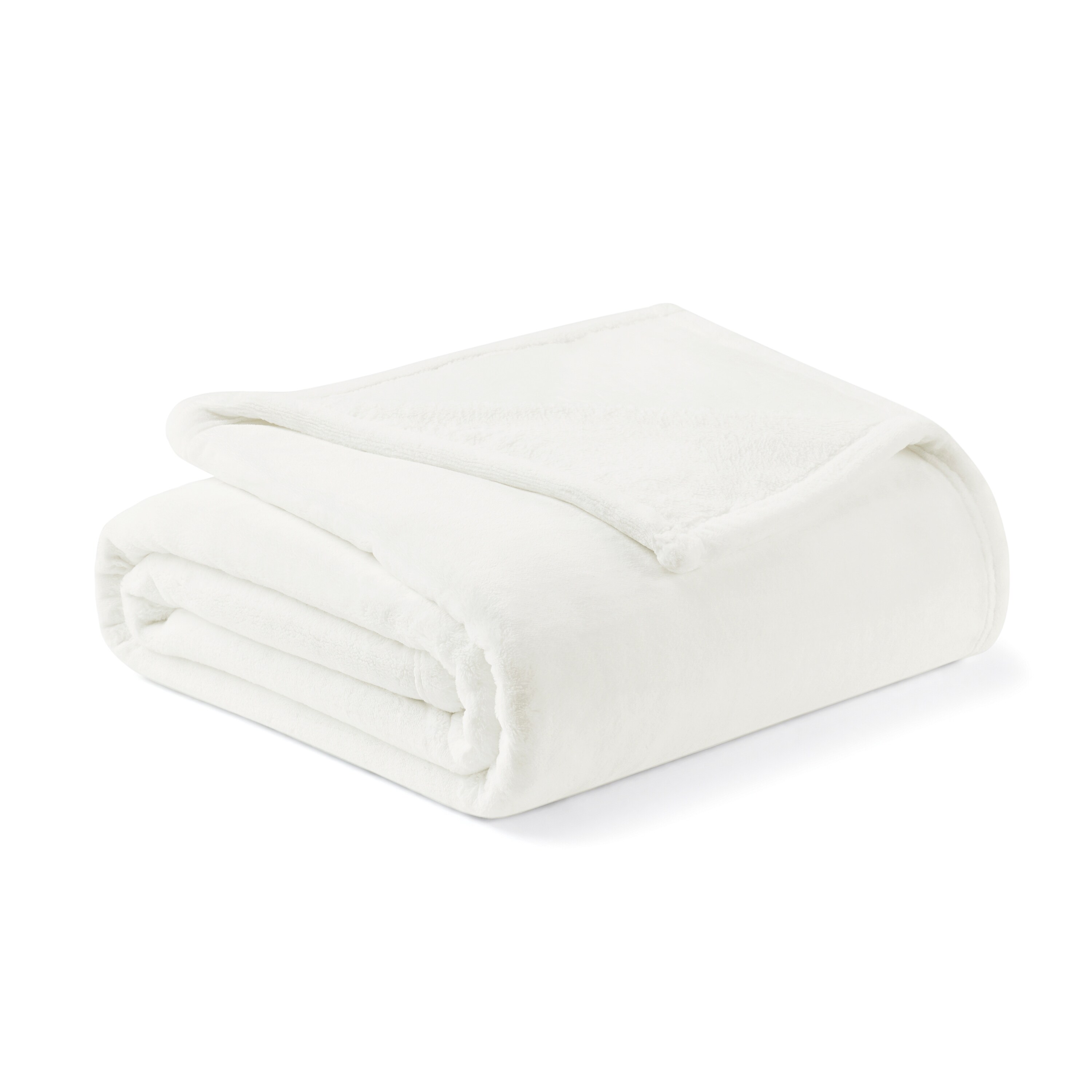 Brookstone Nap Plush Throw White