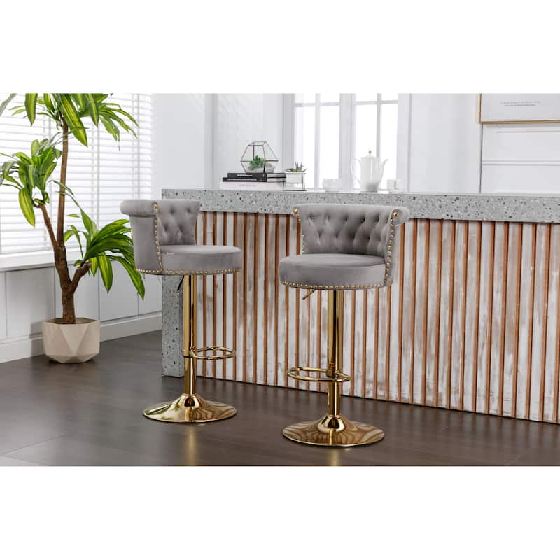 COOLMORE Swivel Counter Height Stools