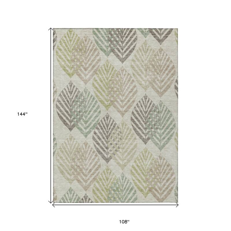 HomeRoots Floral Transitional Rectangle Outdoor Rug