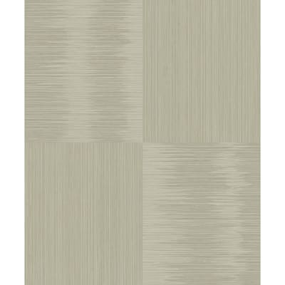 Seabrook Designs Ginza Stria Squares Non-Woven Unpasted Wallpaper