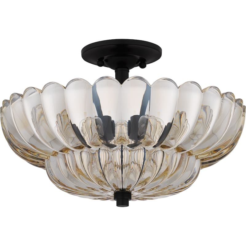 Whitecap 4-Light Mottled Cocoa Semi-Flush Mount