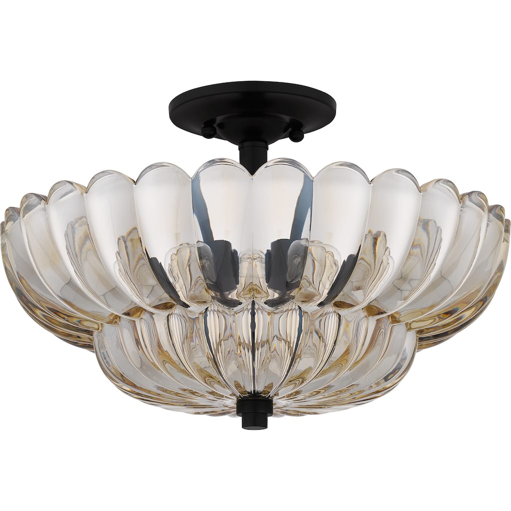 Whitecap 4-Light Mottled Cocoa Semi-Flush Mount