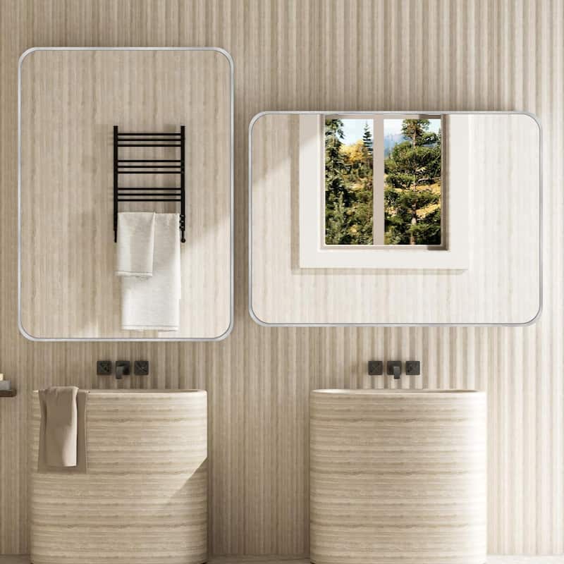 2 Pack Rectangle Vanity Mirror Wall Mirror