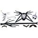 preview thumbnail 4 of 4, Black Purple & White The Nightmare Before Christmas Jack Giant Wall Decals by RoomMates