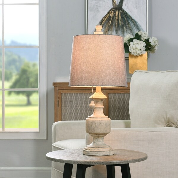 Grey and cream lamp on sale