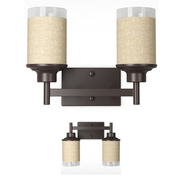 Shop Costway Vanity Light Wall Mounted 2 Light Bathroom Vanity